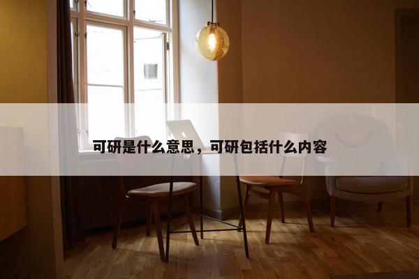 可研是什么意思，可研包括什么内容