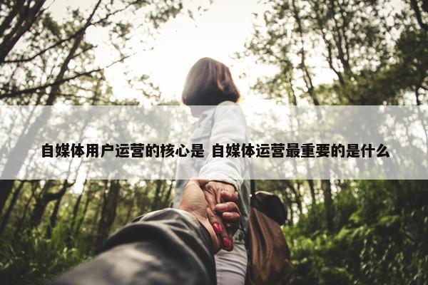 自媒体用户运营的核心是 自媒体运营最重要的是什么