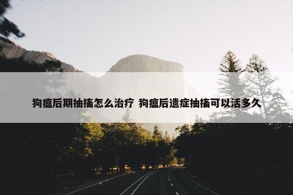 狗瘟后期抽搐怎么治疗 狗瘟后遗症抽搐可以活多久