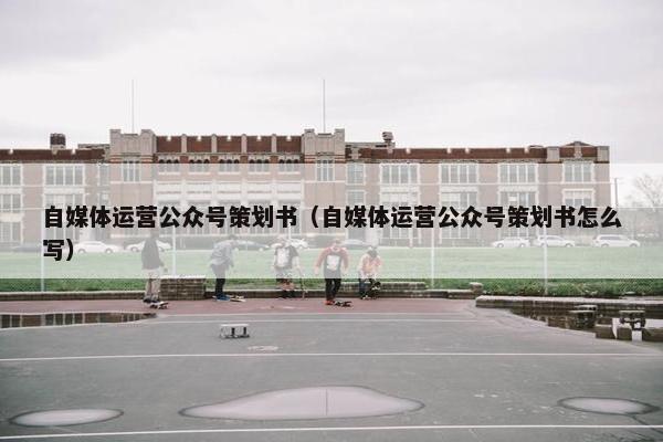 自媒体运营公众号策划书（自媒体运营公众号策划书怎么写）