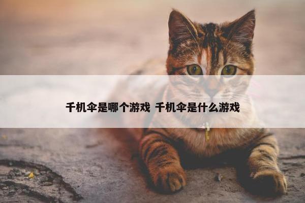 千机伞是哪个游戏 千机伞是什么游戏