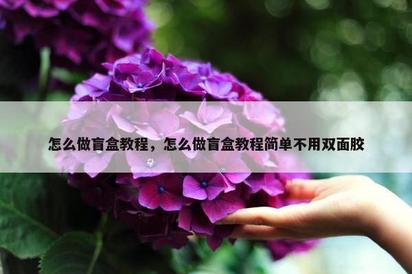 怎么做盲盒教程，怎么做盲盒教程简单不用双面胶