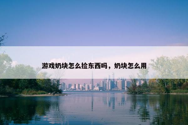 游戏奶块怎么捡东西吗，奶块怎么用