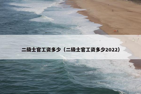 二级士官工资多少（二级士官工资多少2022）