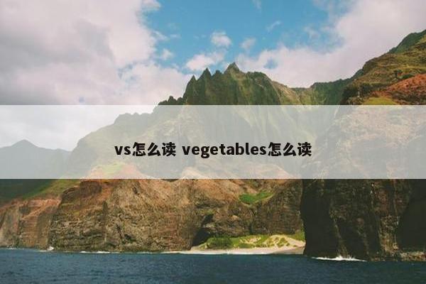 vs怎么读 vegetables怎么读