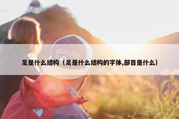 足是什么结构（足是什么结构的字体,部首是什么）