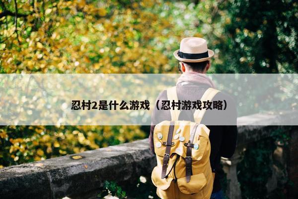 忍村2是什么游戏（忍村游戏攻略）