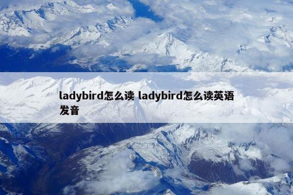 ladybird怎么读 ladybird怎么读英语发音