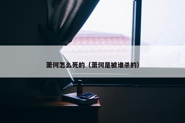 萧何怎么死的（萧何是被谁杀的）