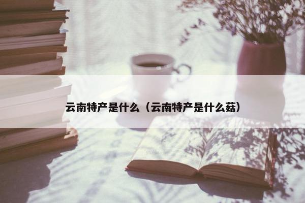 云南特产是什么（云南特产是什么菇）