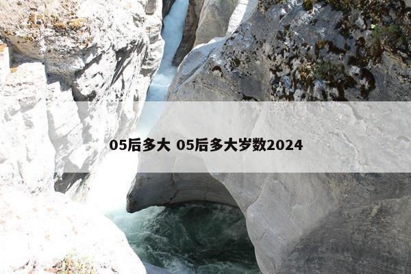 05后多大 05后多大岁数2024