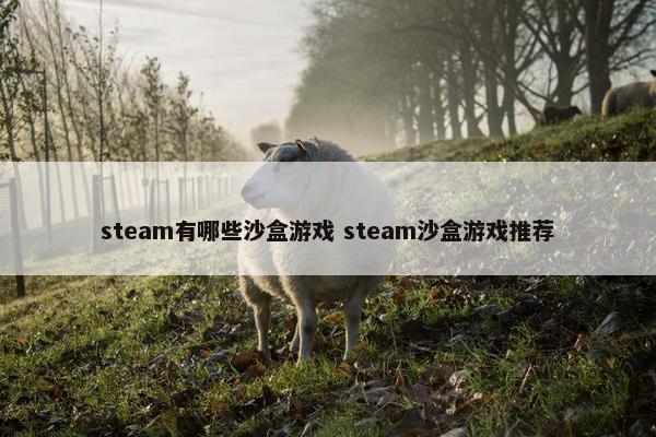 steam有哪些沙盒游戏 steam沙盒游戏推荐