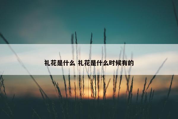 礼花是什么 礼花是什么时候有的