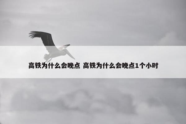 高铁为什么会晚点 高铁为什么会晚点1个小时