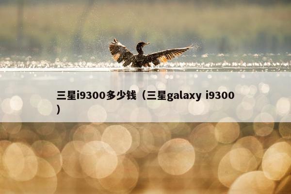 三星i9300多少钱（三星galaxy i9300）