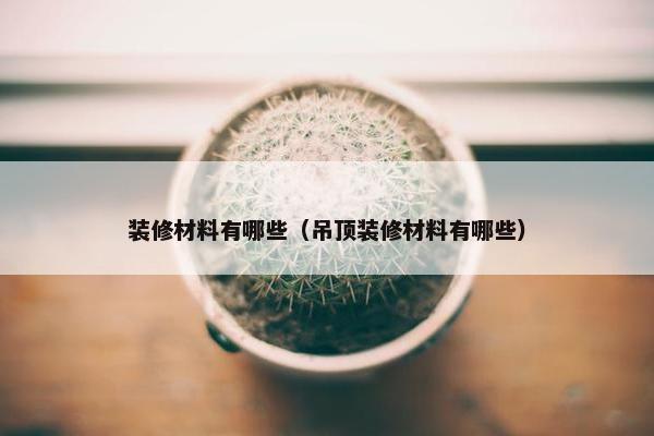 装修材料有哪些（吊顶装修材料有哪些）