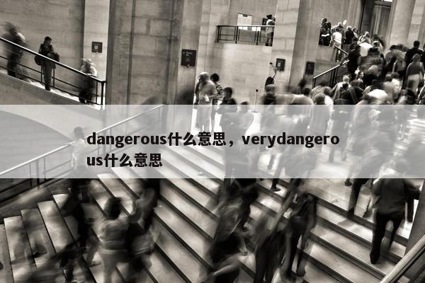 dangerous什么意思，verydangerous什么意思