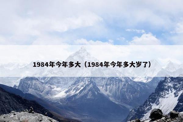 1984年今年多大（1984年今年多大岁了）