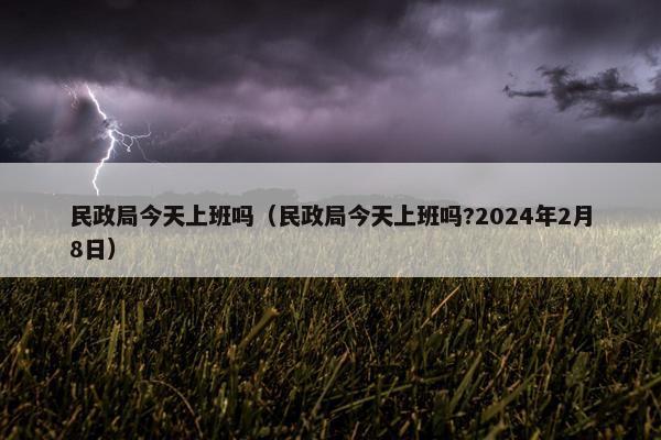 民政局今天上班吗（民政局今天上班吗?2024年2月8日）