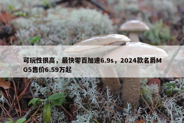 可玩性很高，最快零百加速6.9s，2024款名爵MG5售价6.59万起