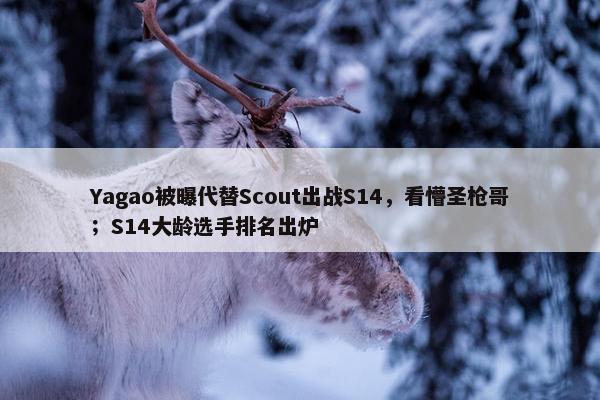 Yagao被曝代替Scout出战S14，看懵圣枪哥；S14大龄选手排名出炉