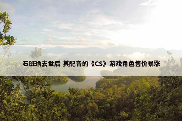 石班瑜去世后 其配音的《CS》游戏角色售价暴涨