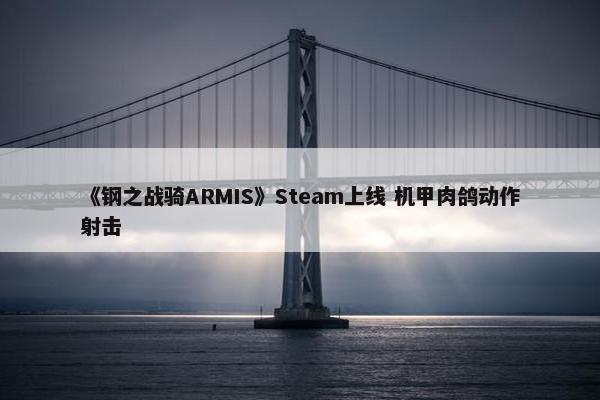 《钢之战骑ARMIS》Steam上线 机甲肉鸽动作射击