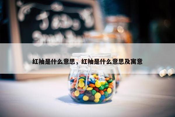 红袖是什么意思，红袖是什么意思及寓意