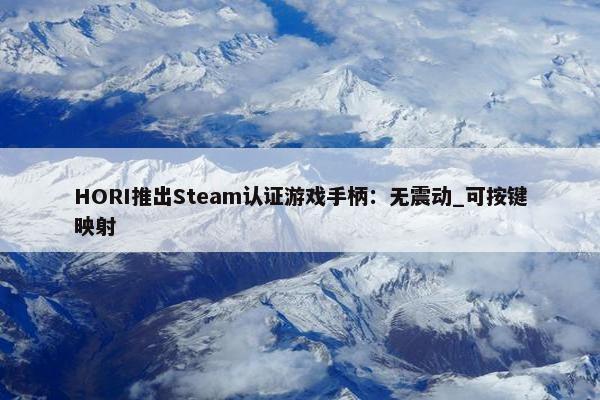 HORI推出Steam认证游戏手柄：无震动_可按键映射