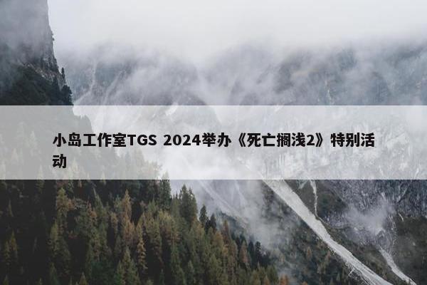 小岛工作室TGS 2024举办《死亡搁浅2》特别活动