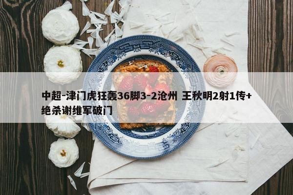 中超-津门虎狂轰36脚3-2沧州 王秋明2射1传+绝杀谢维军破门